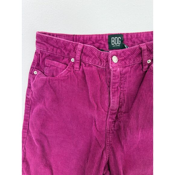 BDG fuchsia mom high rise corduroy pants, size 29 - Picture 9 of 9